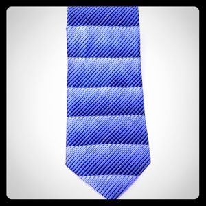 Alfani Blue Patterned 100% Silk Men’s Necktie Tie